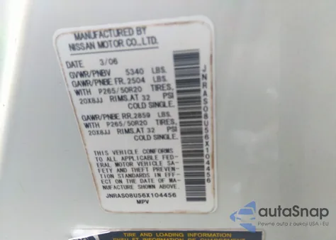 2006 Infiniti Fx35 from USA, damaged, VIN JNRAS08U56X104456
